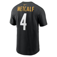 DK Metcalf Pittsburgh Steelers Name & Number T-Shirt - Black - Nike