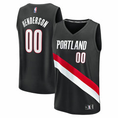 Fanatics Scoot Henderson Portland Trail Blazers Fast Break Replica Jersey Icon Edition Black