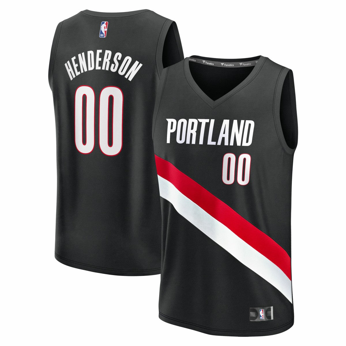 Fanatics Scoot Henderson Portland Trail Blazers Youth Fast Break Replica Player Jersey Icon Edition Black