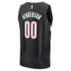 Fanatics Scoot Henderson Portland Trail Blazers Youth Fast Break Replica Player Jersey Icon Edition Black