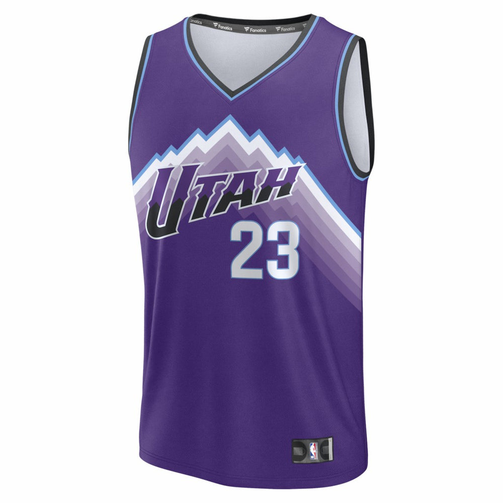 Fanatics Lauri Markkanen Utah Jazz Fast Break Replica Jersey Icon Edition Purple
