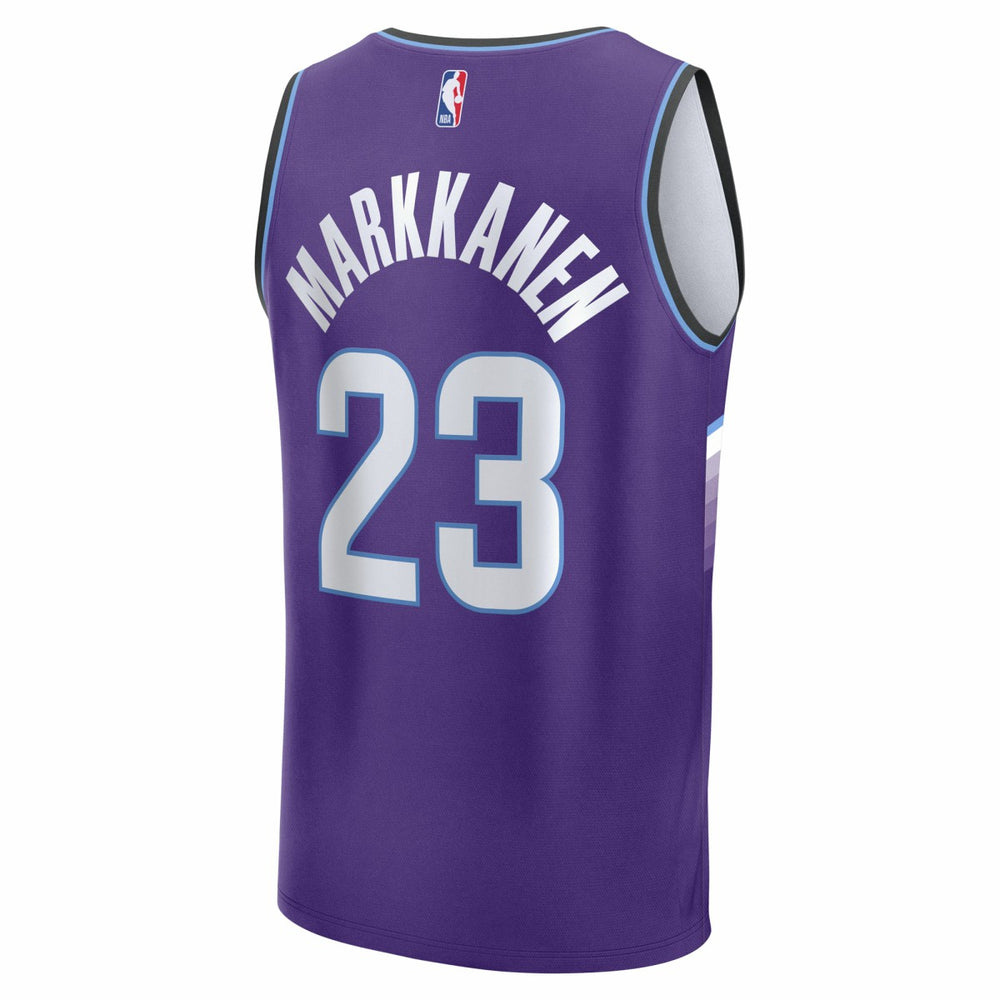 Fanatics Lauri Markkanen Utah Jazz Youth Fast Break Replica Jersey Icon Edition Purple