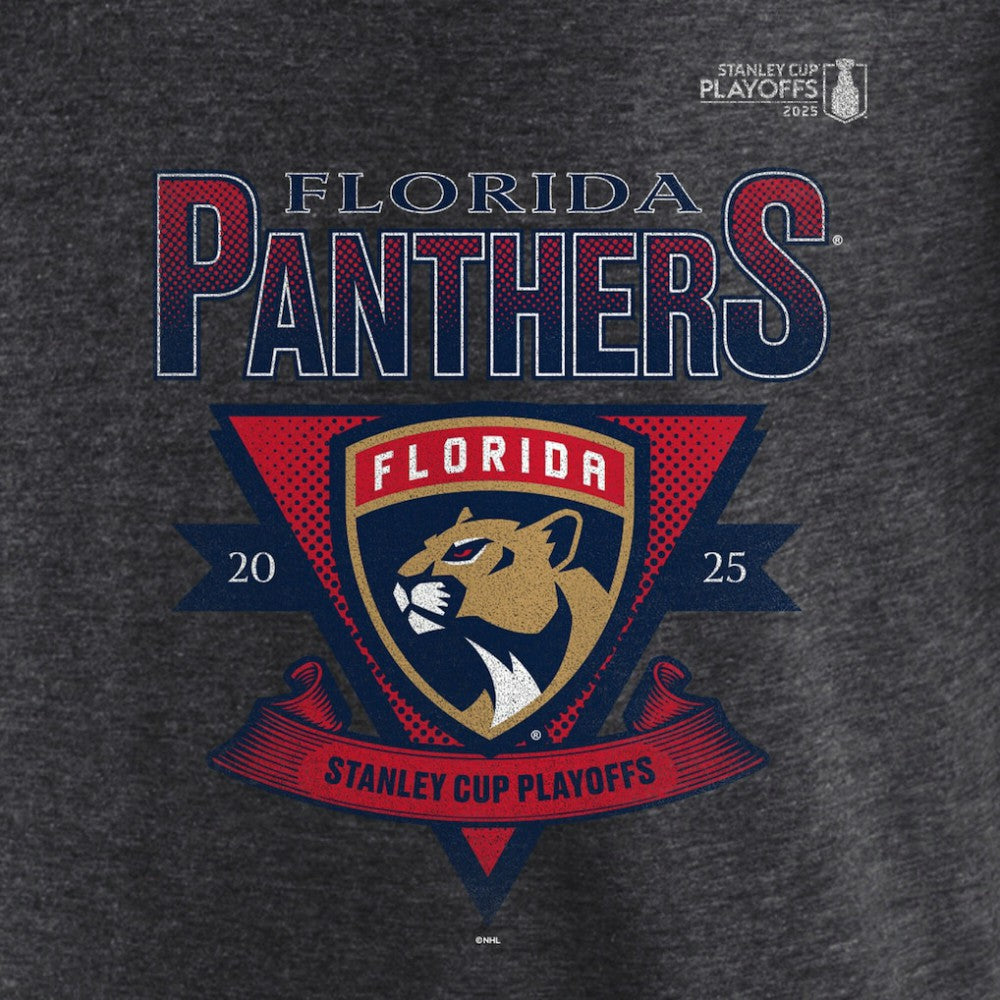 Florida Panthers Fanatics 2025 Stanley Cup Playoffs Crossbar Tri-Blend T-Shirt - Heather Charcoal | Fanatics on sale