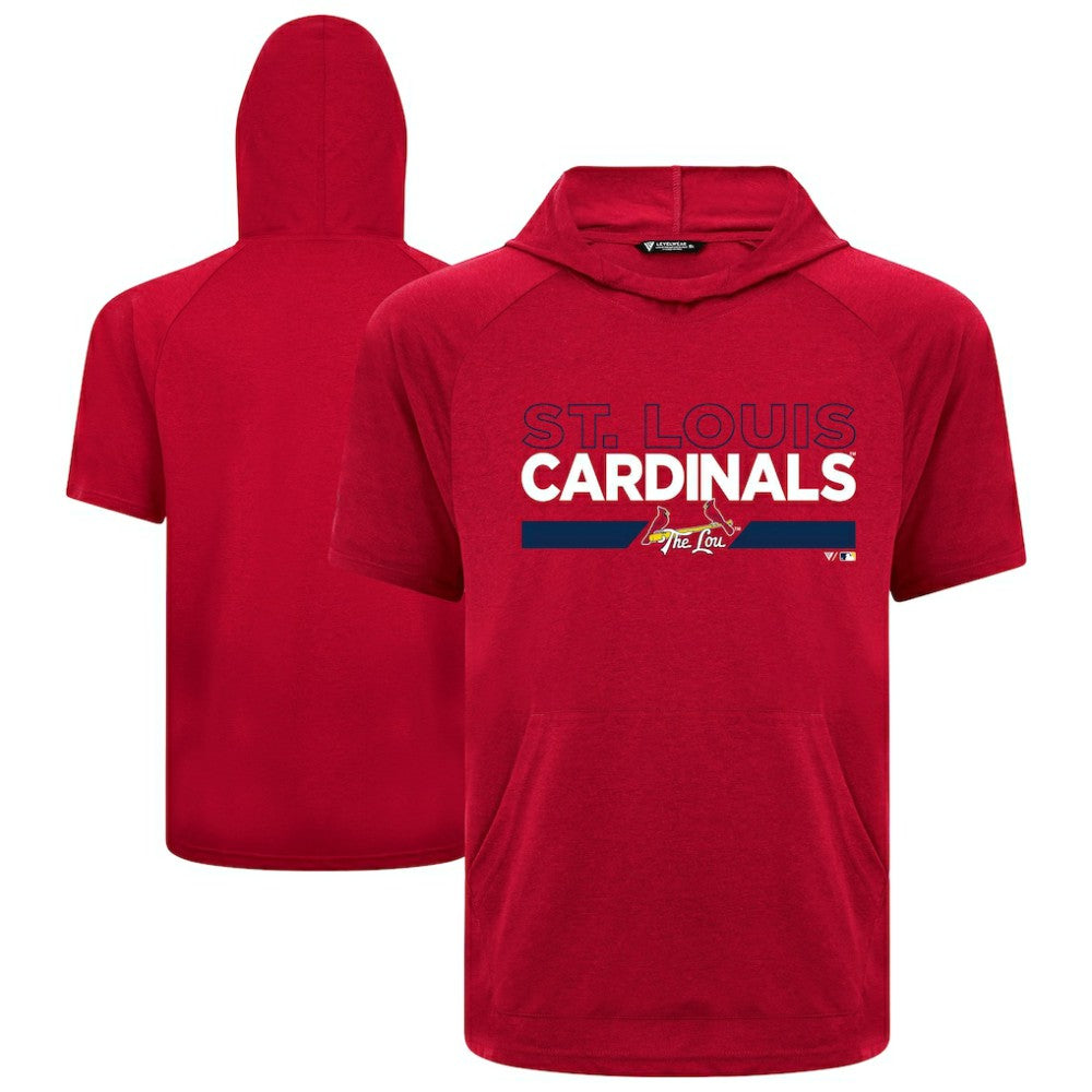 St. Louis Cardinals Levelwear City Connect Phase No Hitter Short Sleeve Pullover Hoodie Discount