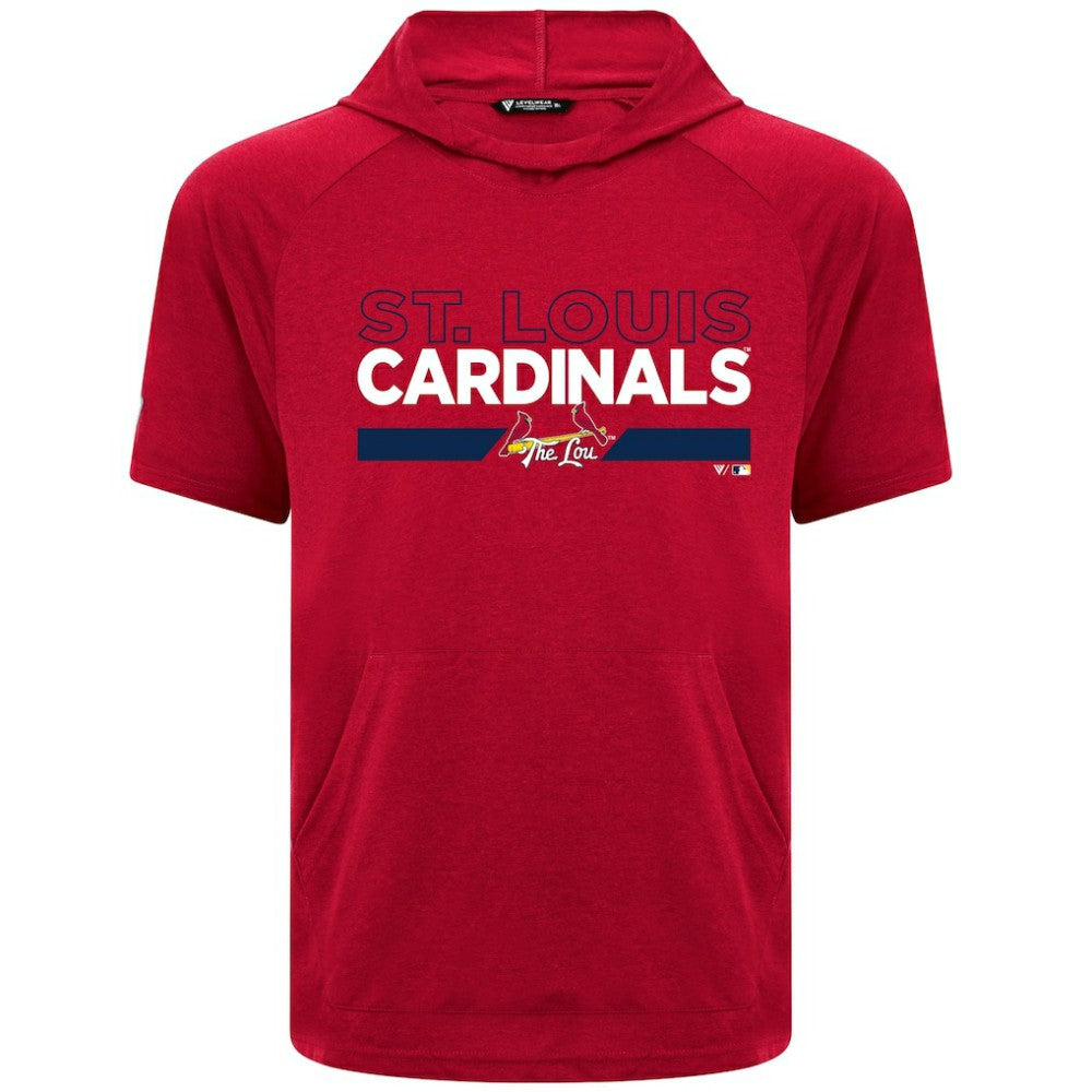 St. Louis Cardinals Levelwear City Connect Phase No Hitter Short Sleeve Pullover Hoodie Discount