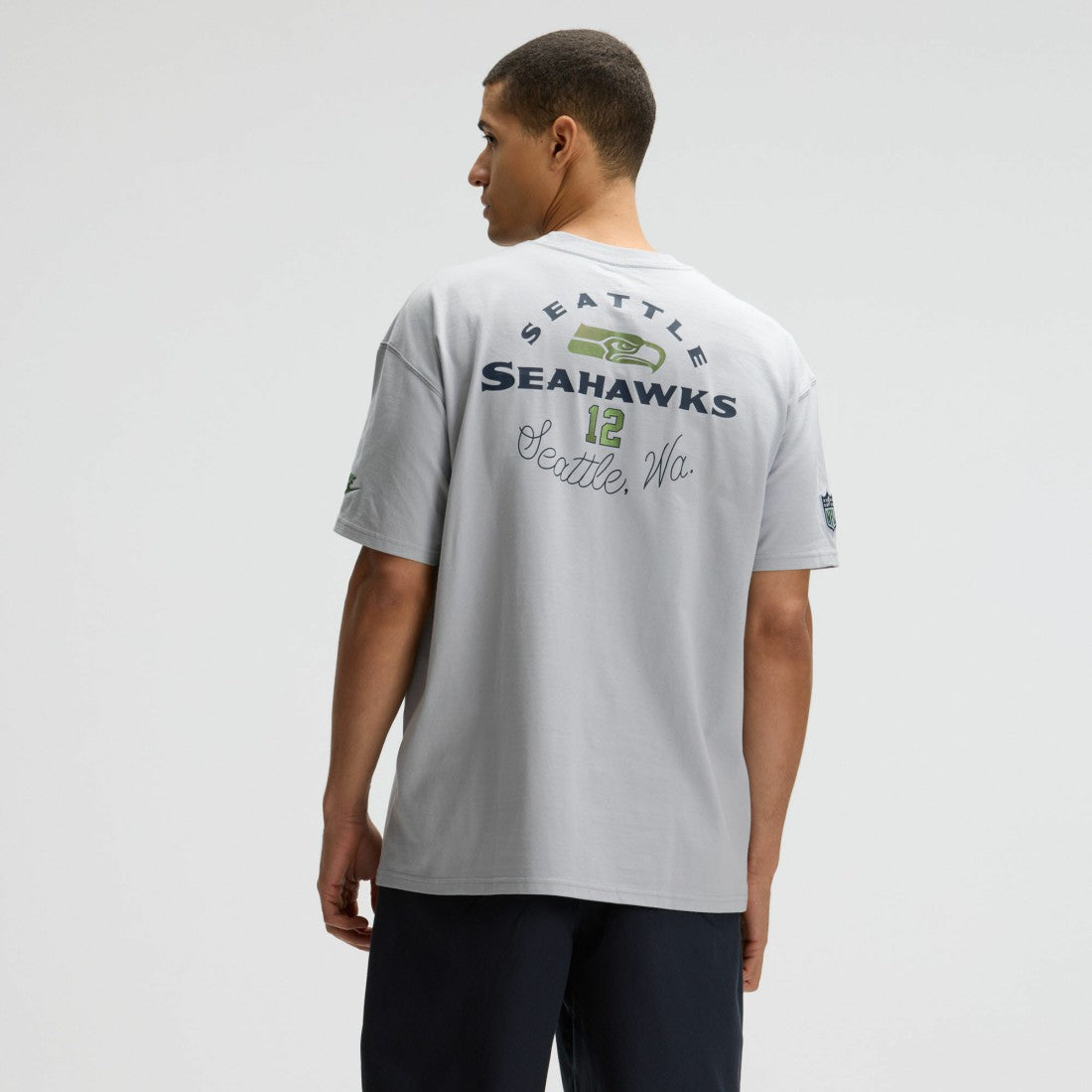 Seattle Seahawks 2025 Rivalries Collection Essential Max90 T-Shirt - Wolf Gray - Nike