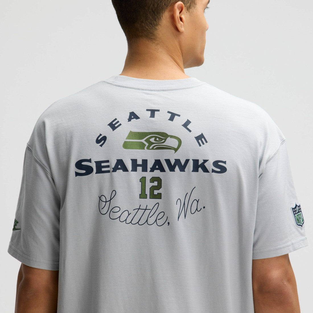 Seattle Seahawks 2025 Rivalries Collection Essential Max90 T-Shirt - Wolf Gray - Nike