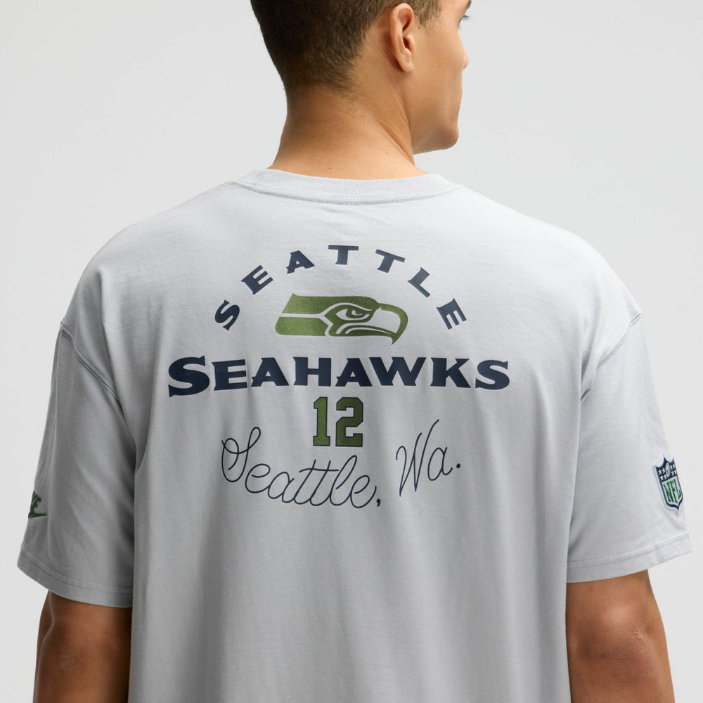 Seattle Seahawks 2025 Rivalries Collection Essential Max90 T-Shirt - Wolf Gray - Nike