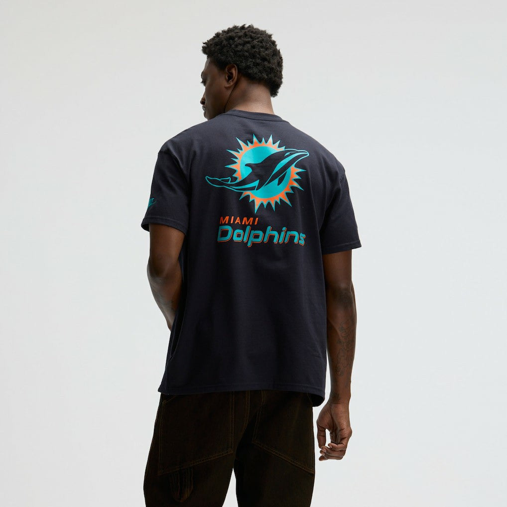 Miami Dolphins 2025 Rivalries Collection Essential Max90 T-Shirt - Pitch Blue - Nike