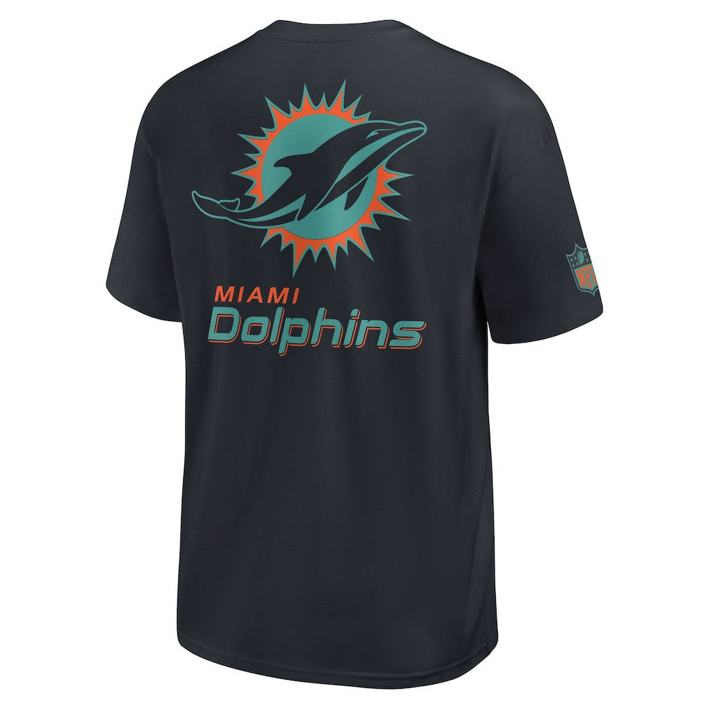 Miami Dolphins 2025 Rivalries Collection Essential Max90 T-Shirt - Pitch Blue - Nike