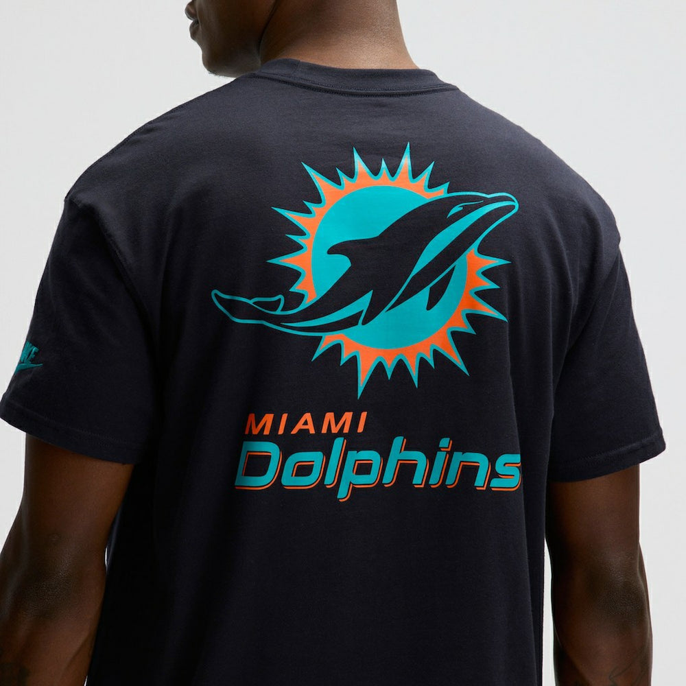Miami Dolphins 2025 Rivalries Collection Essential Max90 T-Shirt - Pitch Blue - Nike