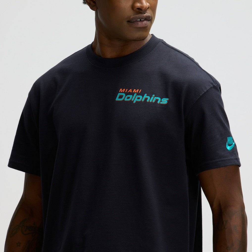 Miami Dolphins 2025 Rivalries Collection Essential Max90 T-Shirt - Pitch Blue - Nike