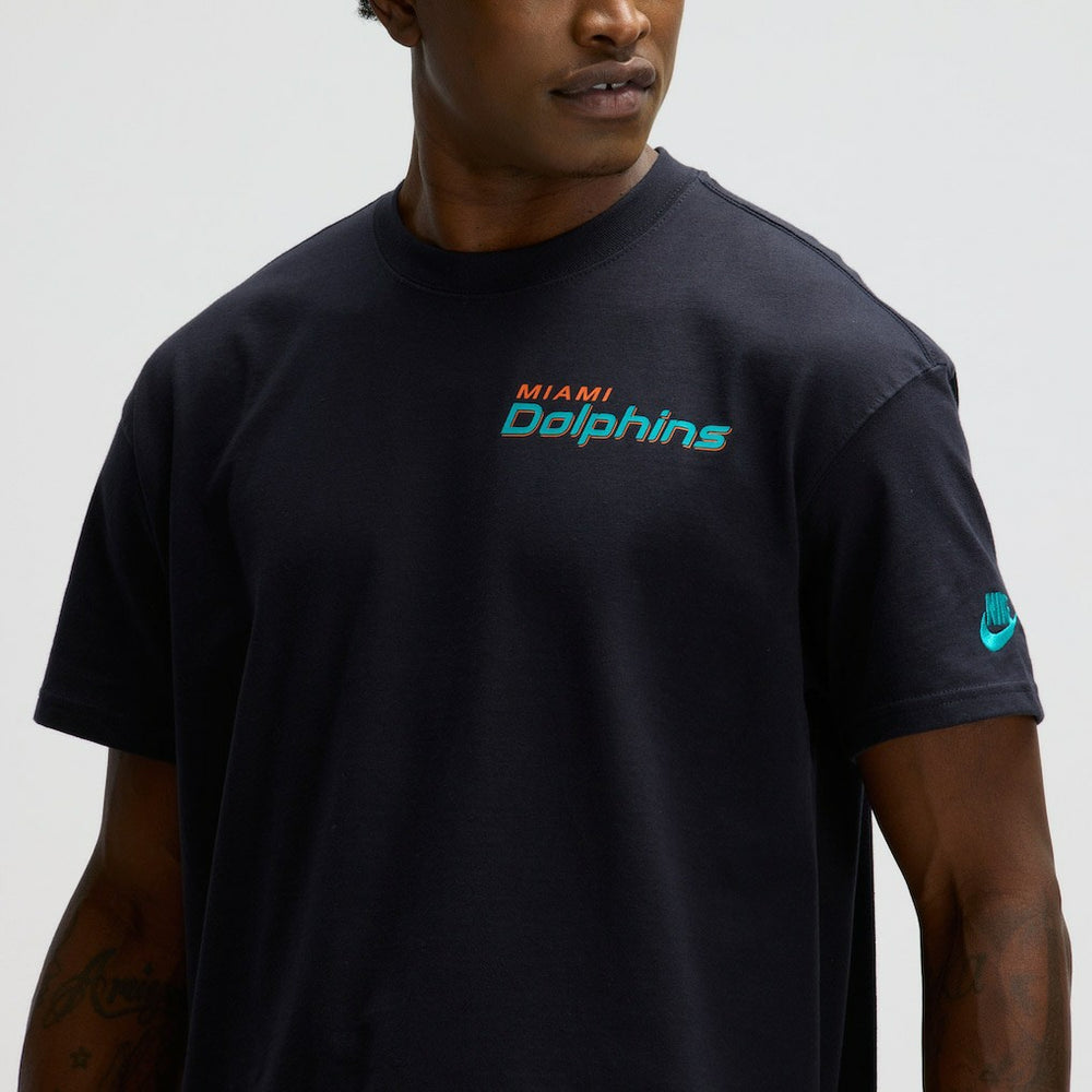 Miami Dolphins 2025 Rivalries Collection Essential Max90 T-Shirt - Pitch Blue - Nike
