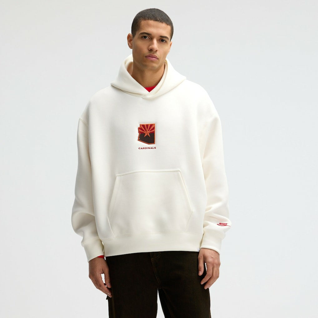 Arizona Cardinals 2025 Rivalries Collection Oversized Tech Fleece Hoodie - Natural - Nike