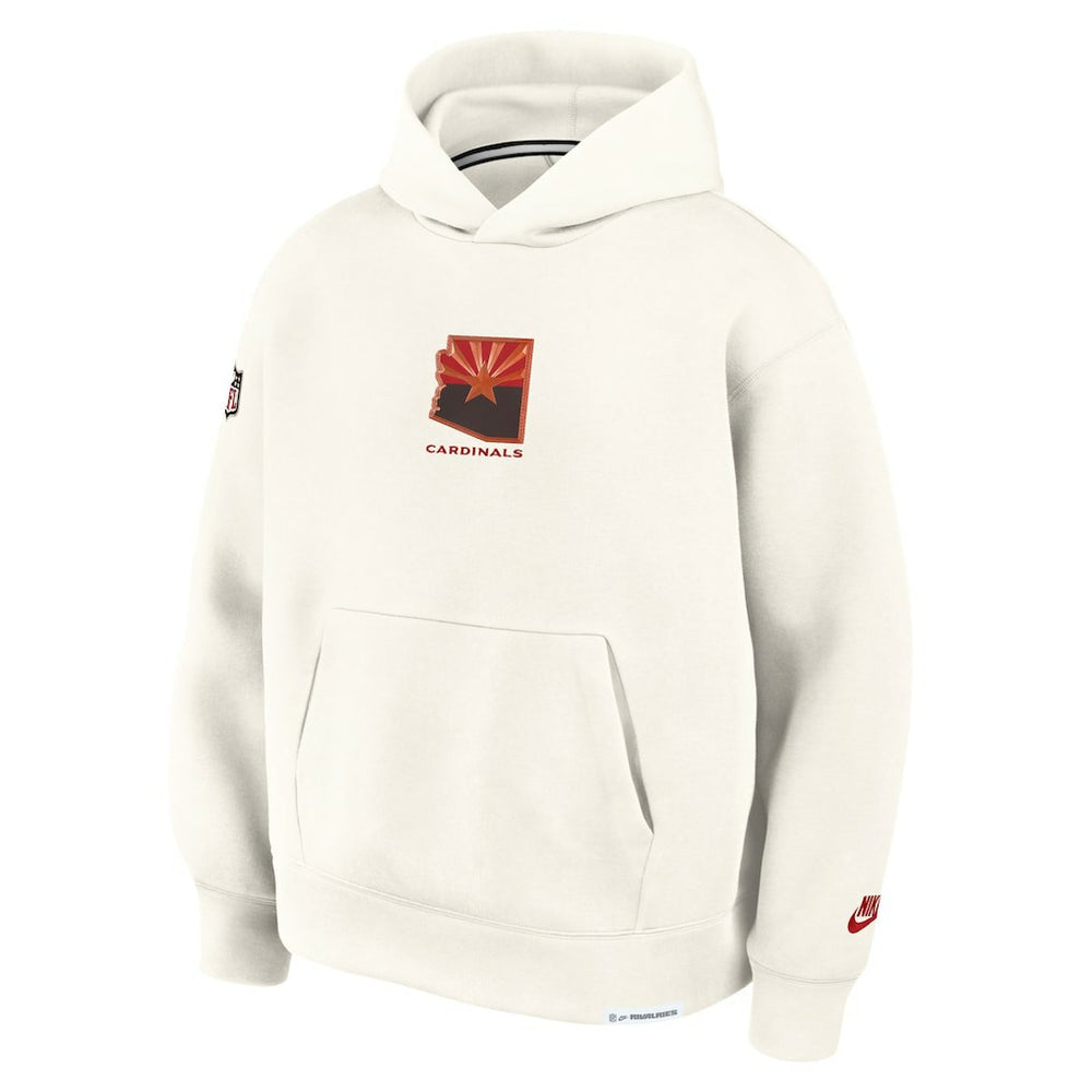 Arizona Cardinals 2025 Rivalries Collection Oversized Tech Fleece Hoodie - Natural - Nike