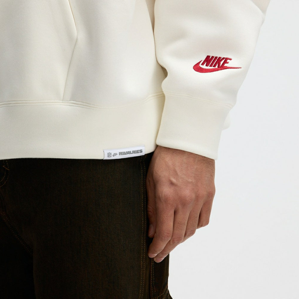 Arizona Cardinals 2025 Rivalries Collection Oversized Tech Fleece Hoodie - Natural - Nike