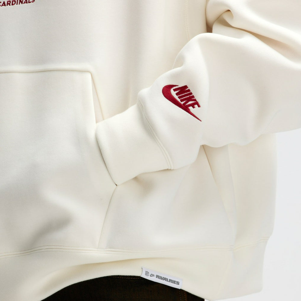 Arizona Cardinals 2025 Rivalries Collection Oversized Tech Fleece Hoodie - Natural - Nike