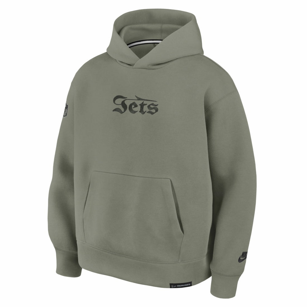 New York Jets 2025 Rivalries Collection Oversized Tech Fleece Hoodie - Gotham Green - Nike