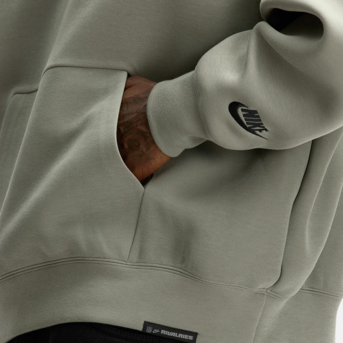 New York Jets 2025 Rivalries Collection Oversized Tech Fleece Hoodie - Gotham Green - Nike