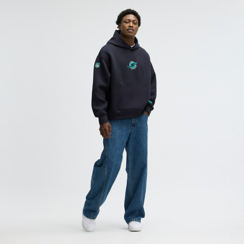 Miami Dolphins 2025 Rivalries Collection Oversized Tech Fleece Hoodie - Pitch Blue - Nike