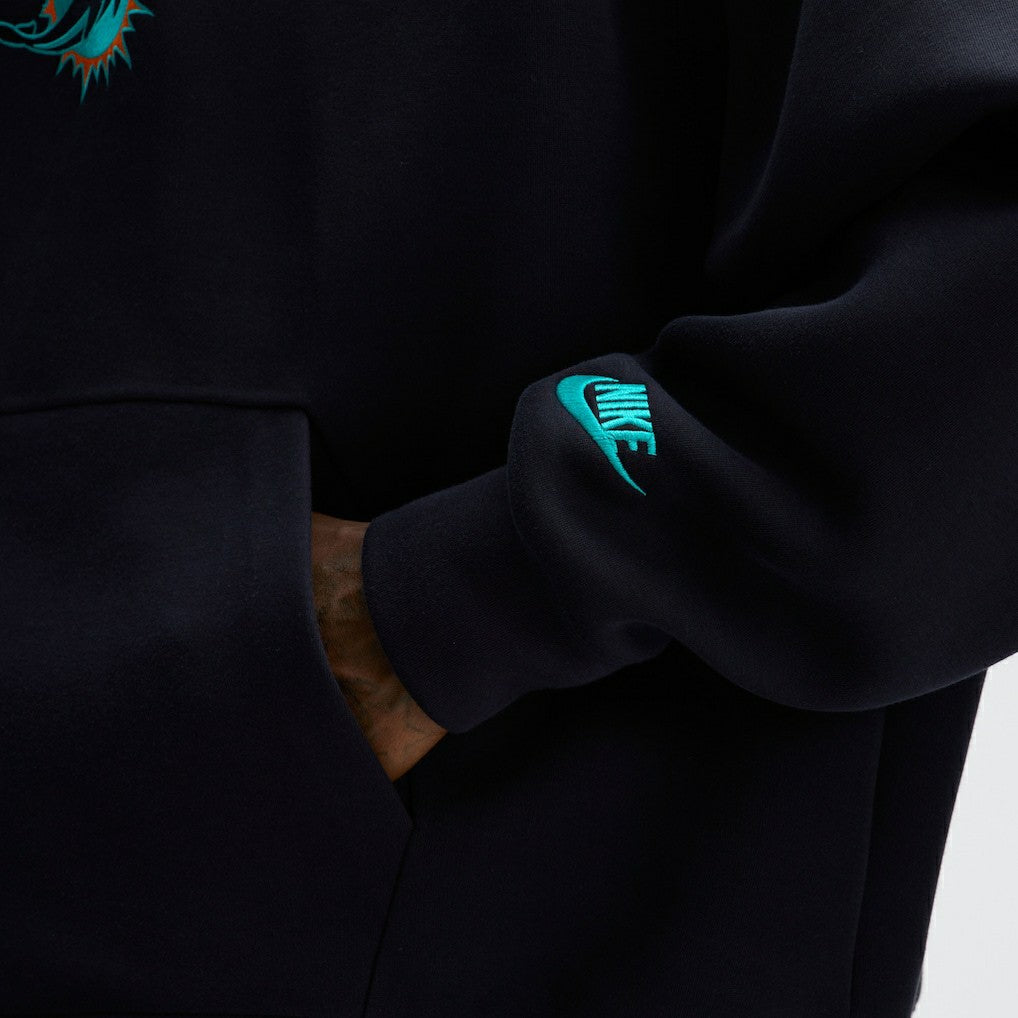 Miami Dolphins 2025 Rivalries Collection Oversized Tech Fleece Hoodie - Pitch Blue - Nike