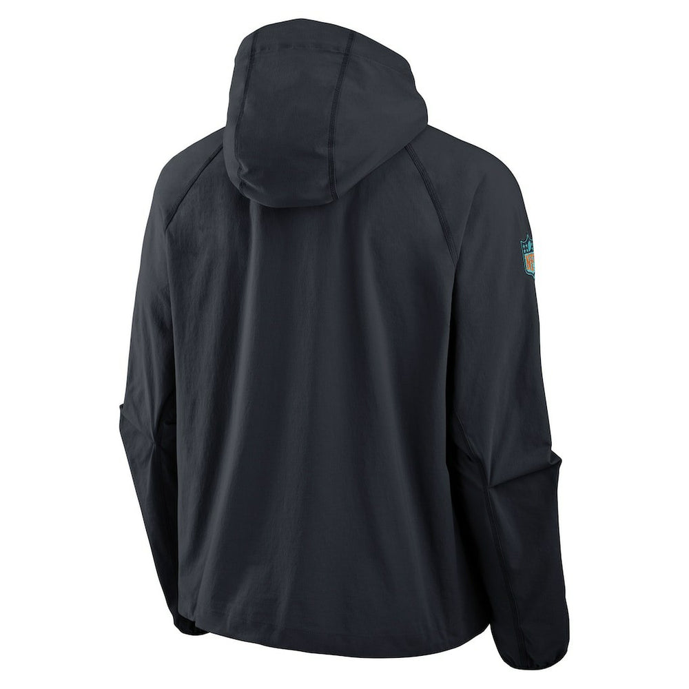 Miami Dolphins 2025 Rivalries Collection Tech Raglan Full-Zip Jacket - Pitch Blue - Nike