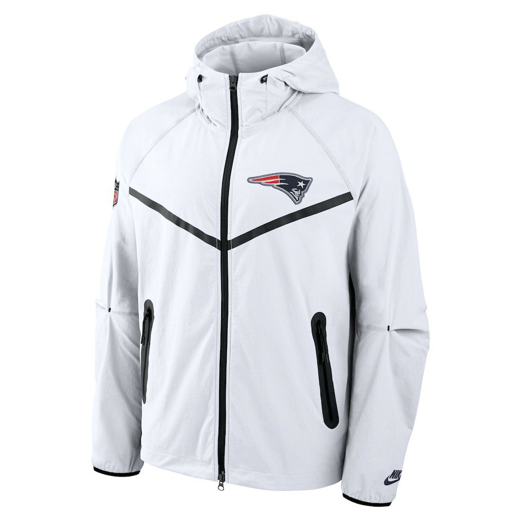 New England Patriots 2025 Rivalries Collection Tech Raglan Full-Zip Jacket - White - Nike