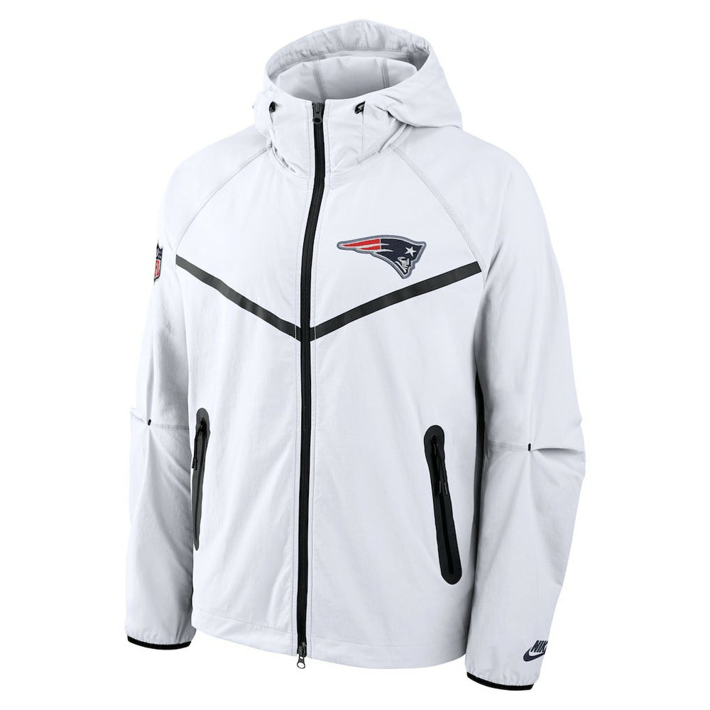 New England Patriots 2025 Rivalries Collection Tech Raglan Full-Zip Jacket - White - Nike