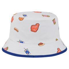 New Era New York Knicks Team Cheer Reversible Bucket Hat White