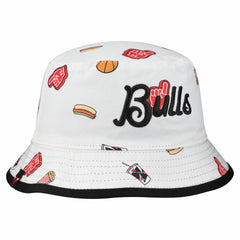 New Era Chicago Bulls Team Cheer Reversible Bucket Hat White