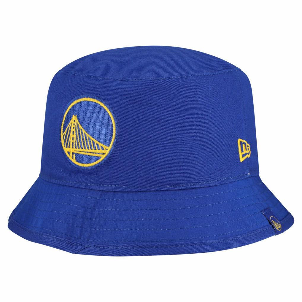 New Era Golden State Warriors Team Cheer Reversible Bucket Hat White