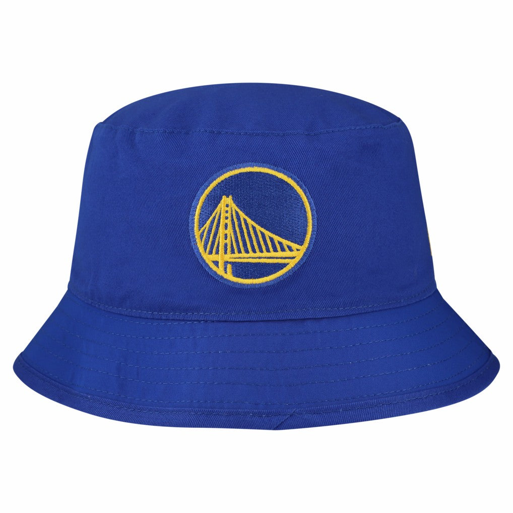 New Era Golden State Warriors Team Cheer Reversible Bucket Hat White