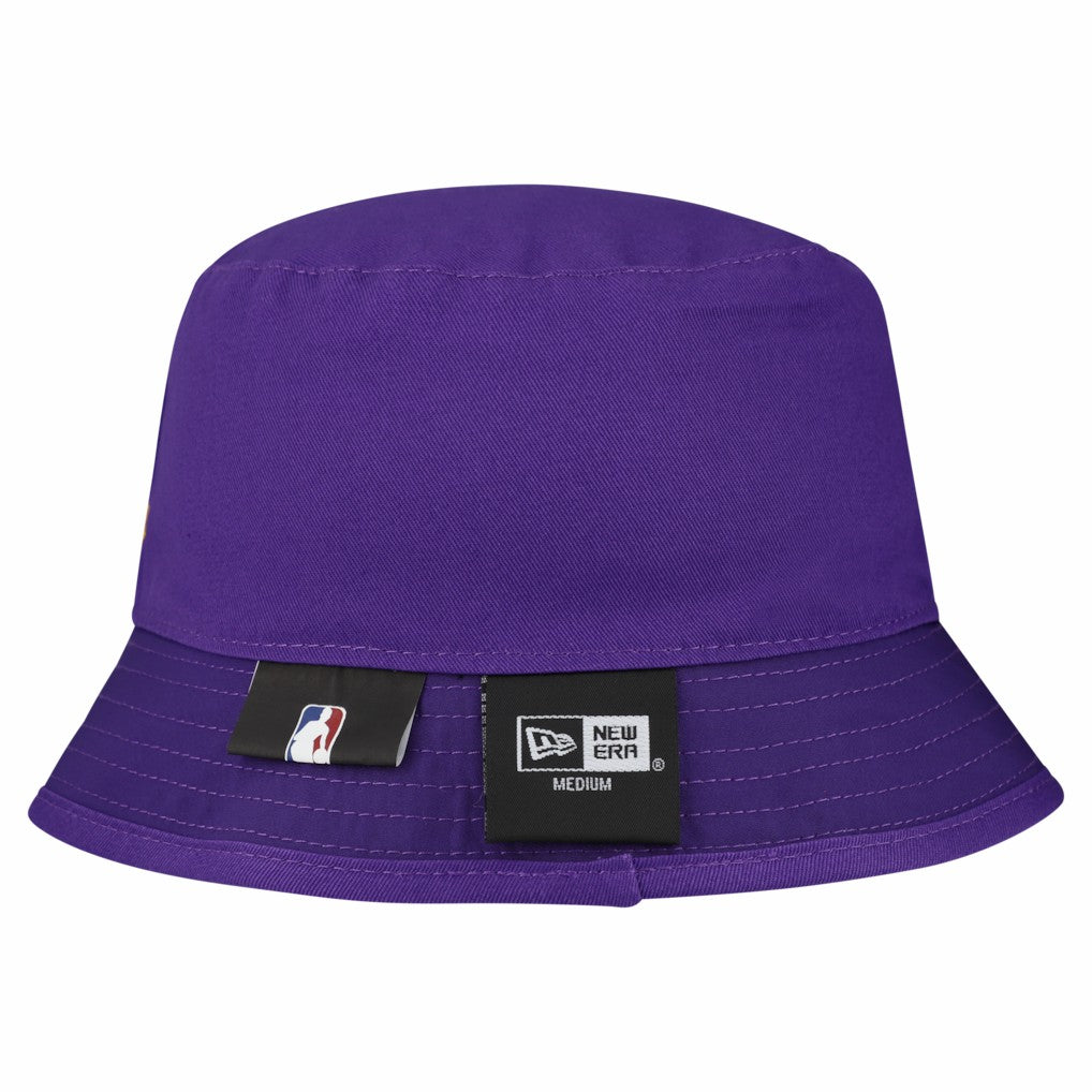 New Era Los Angeles Lakers Team Cheer Reversible Bucket Hat White