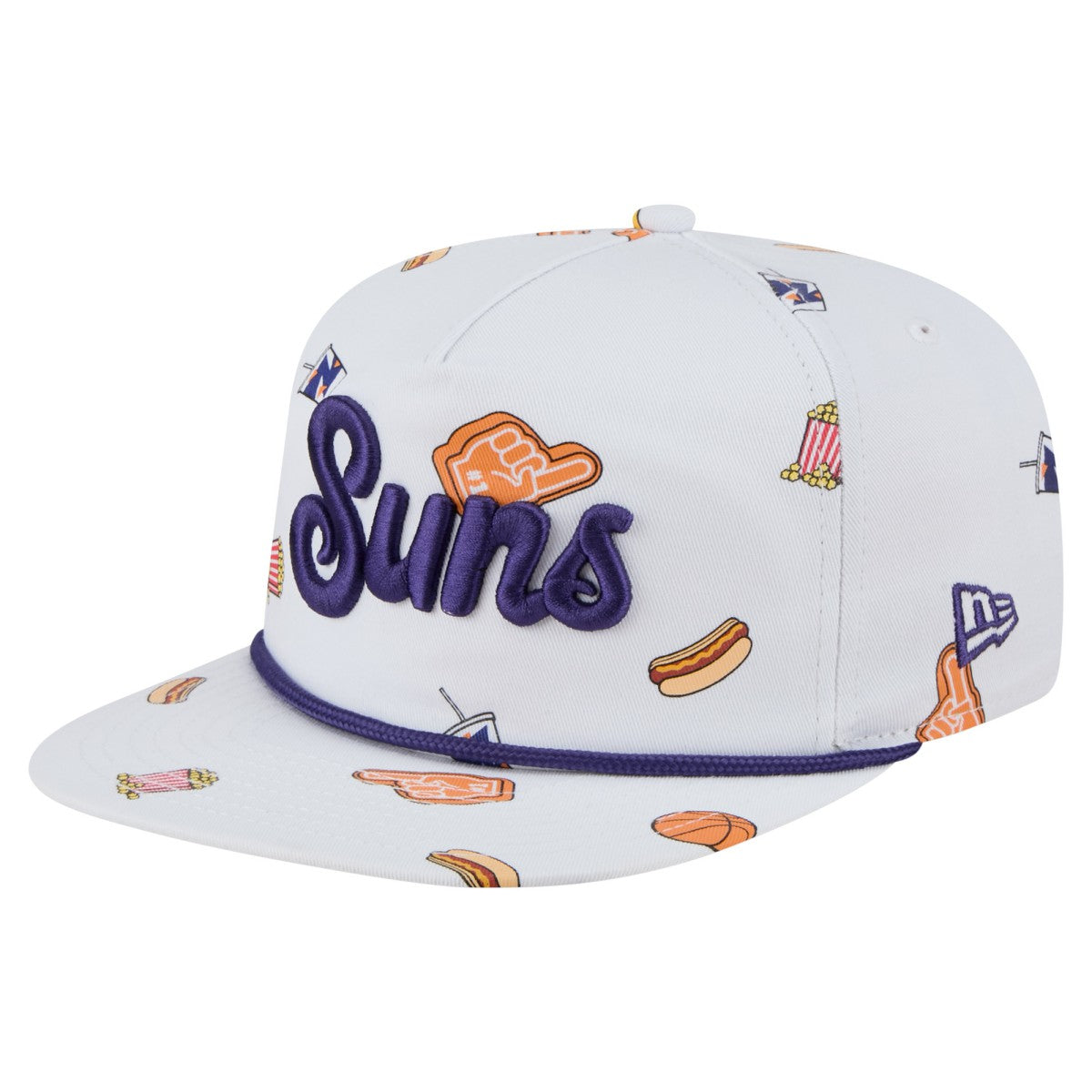 New Era Phoenix Suns Team Cheer Rope 19TWENTY Adjustable Hat White