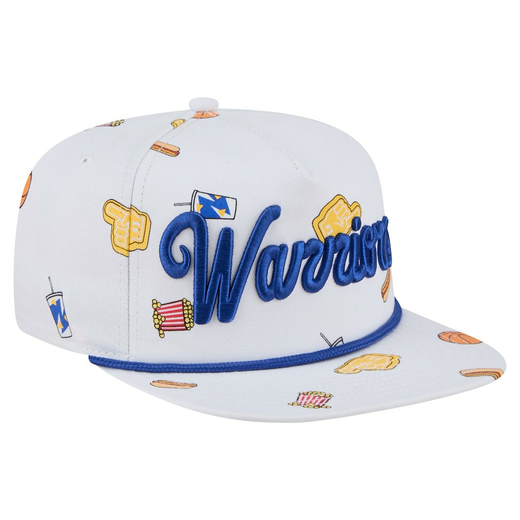 New Era Golden State Warriors Team Cheer Rope 19TWENTY Adjustable Hat White