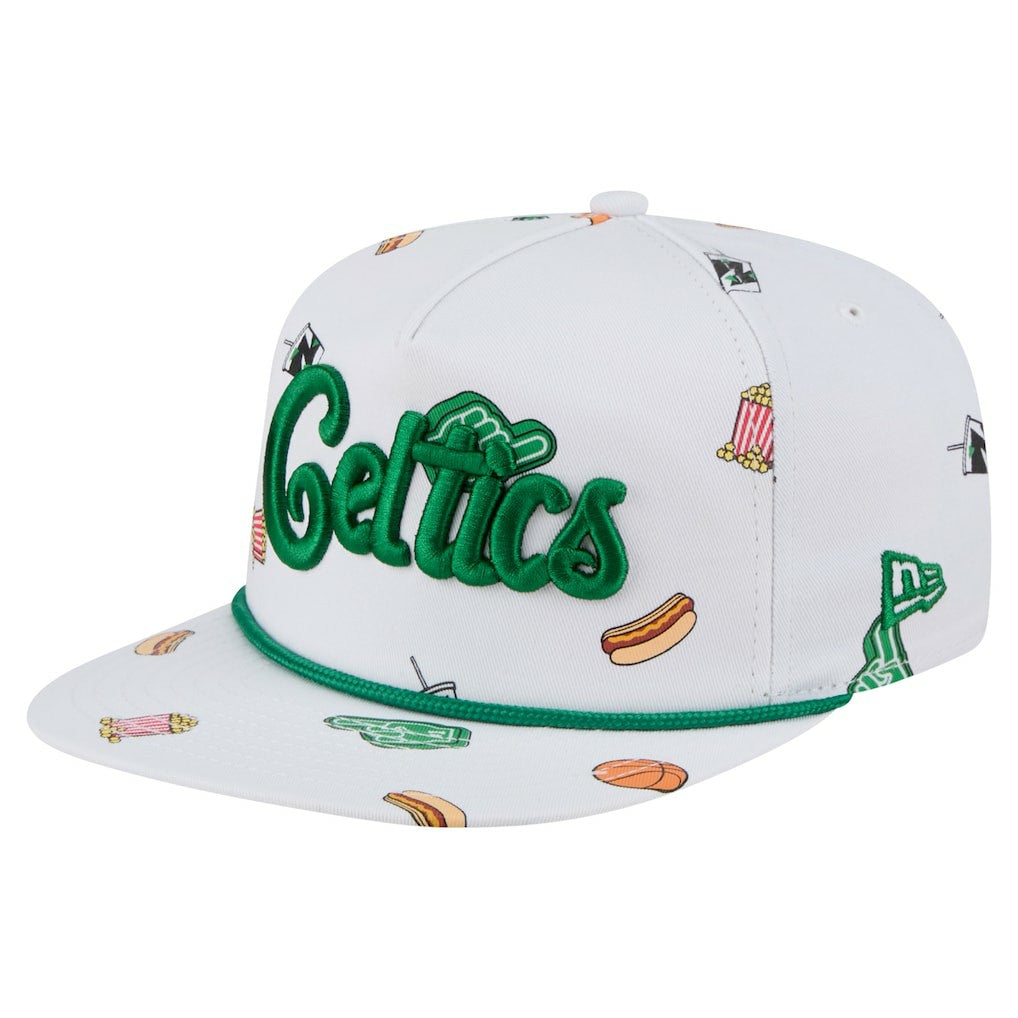 New Era Boston Celtics Team Cheer Rope 19TWENTY Adjustable Hat White