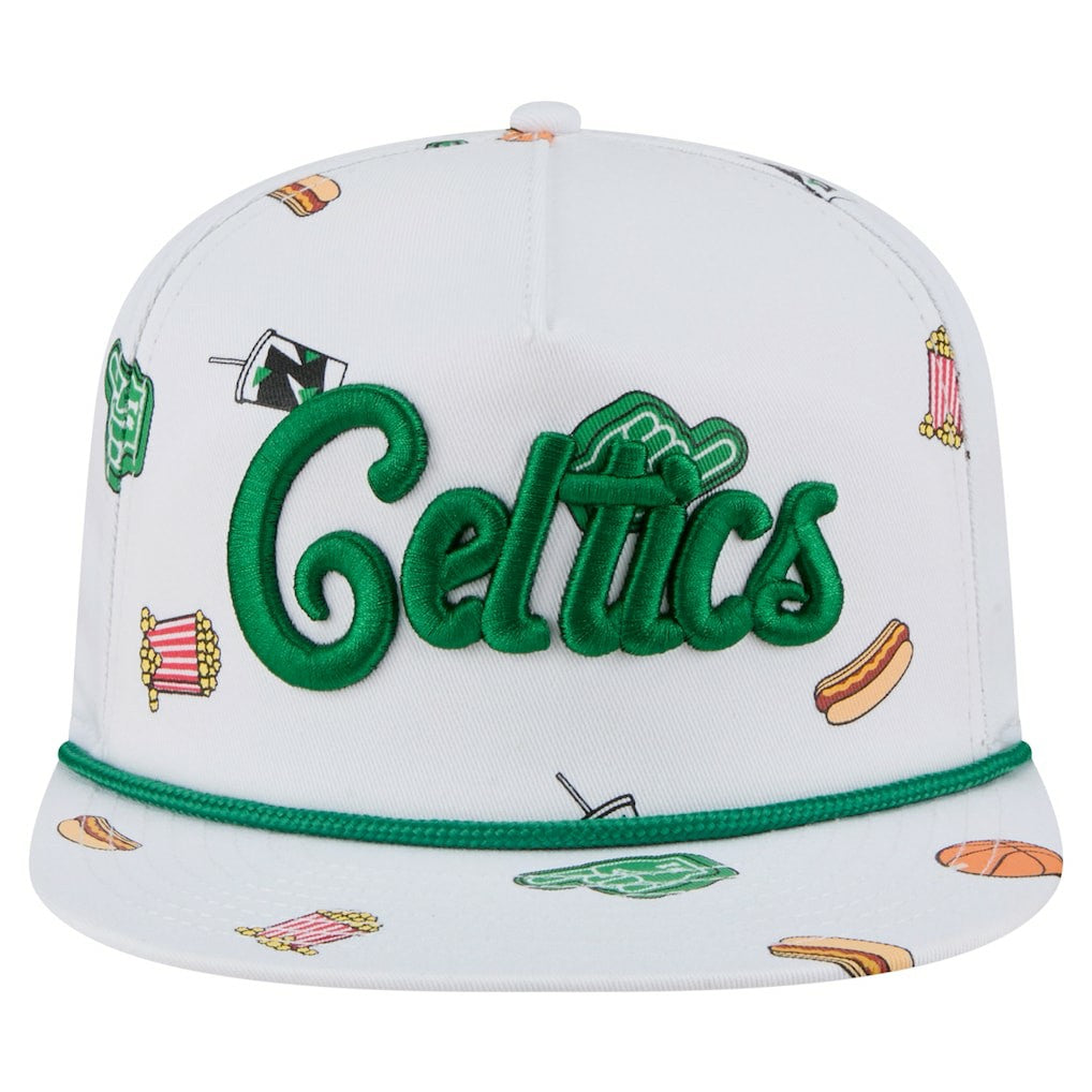 New Era Boston Celtics Team Cheer Rope 19TWENTY Adjustable Hat White