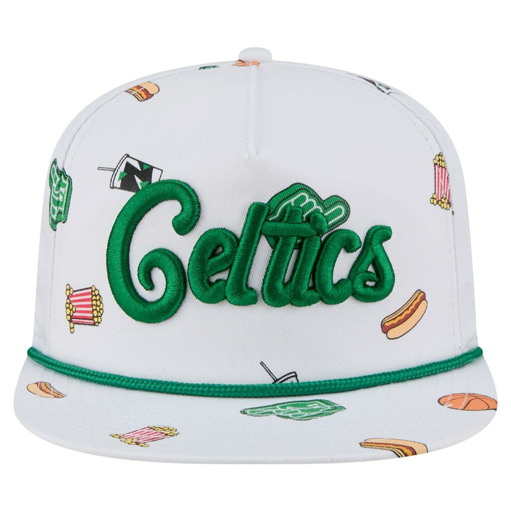New Era Boston Celtics Team Cheer Rope 19TWENTY Adjustable Hat White