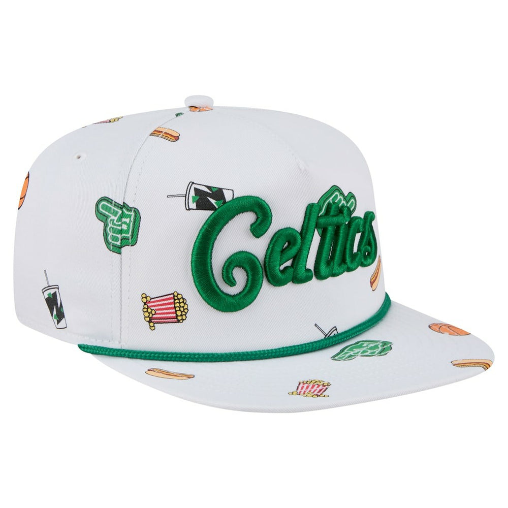 New Era Boston Celtics Team Cheer Rope 19TWENTY Adjustable Hat White