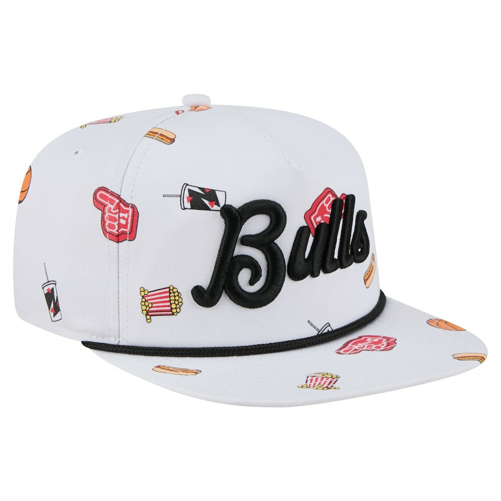 New Era Chicago Bulls Team Cheer Rope 19TWENTY Adjustable Hat White