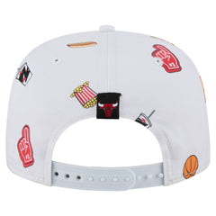 New Era Chicago Bulls Team Cheer Rope 19TWENTY Adjustable Hat White