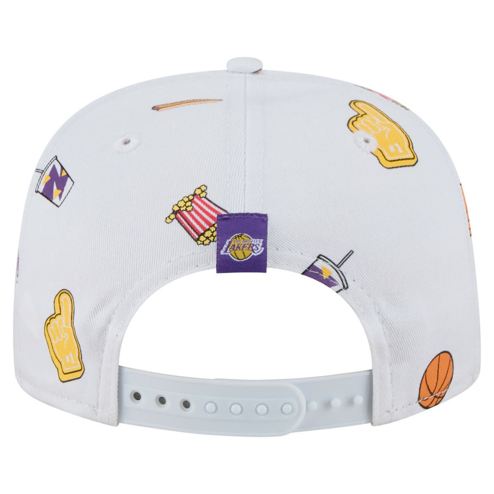 New Era Los Angeles Lakers Team Cheer Rope 19TWENTY Adjustable Hat White