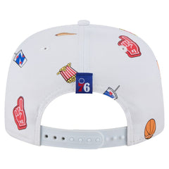 New Era Philadelphia 76ers Team Cheer Rope 19TWENTY Adjustable Hat White
