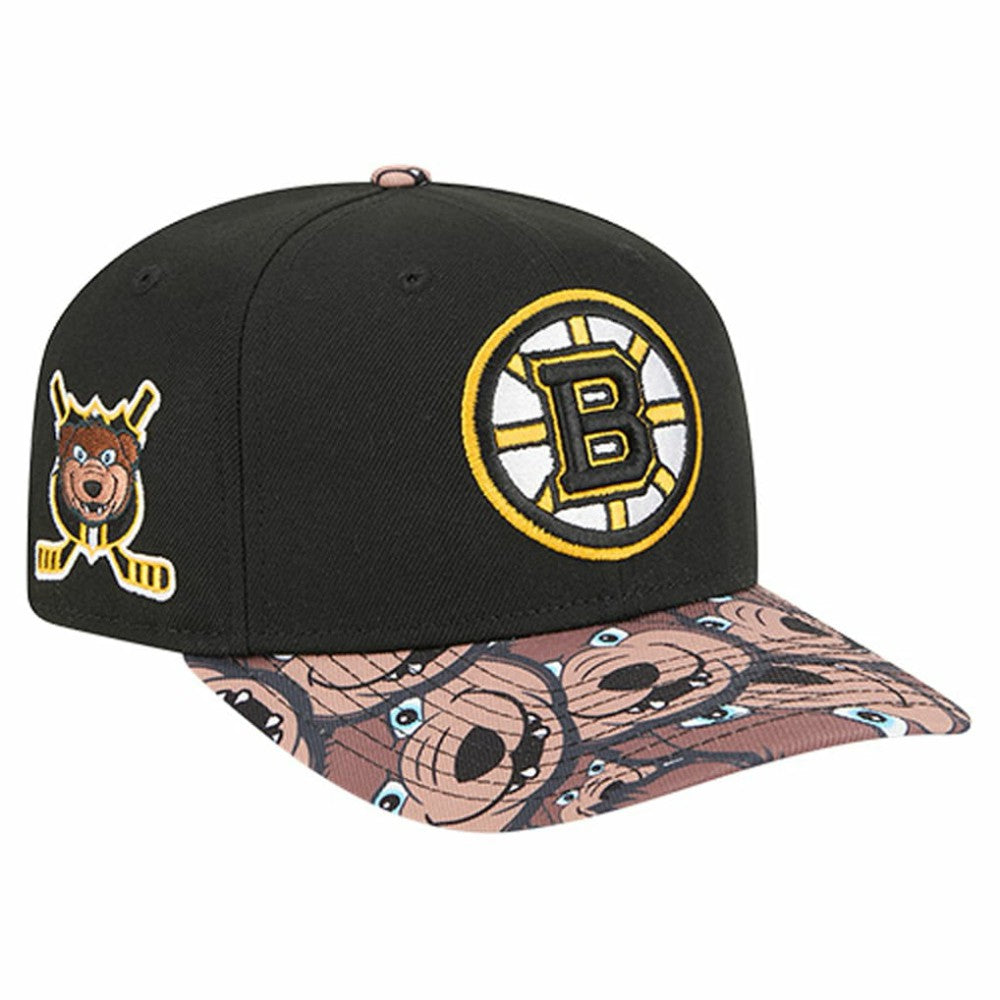Boston Bruins New Era Mascot Visor 9SEVENTY Adjustable Hat - Black | New Era Clearance