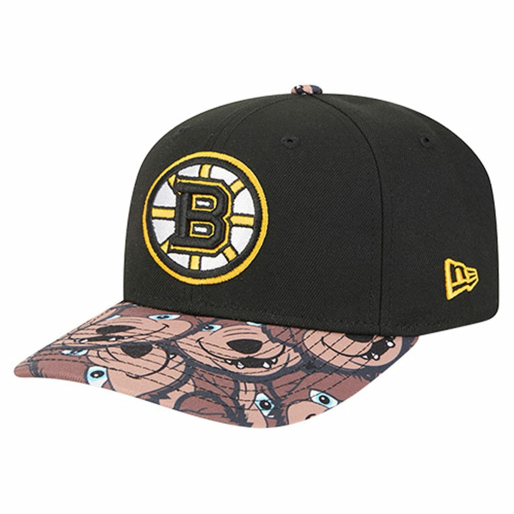 Boston Bruins New Era Mascot Visor 9SEVENTY Adjustable Hat - Black | New Era Clearance