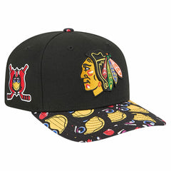 Chicago Blackhawks New Era Mascot Visor 9SEVENTY Adjustable Hat - Black | New Era online