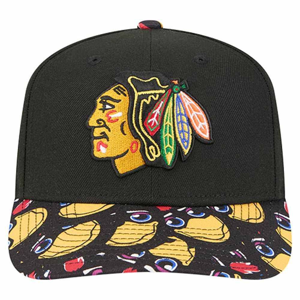 Chicago Blackhawks New Era Mascot Visor 9SEVENTY Adjustable Hat - Black | New Era online