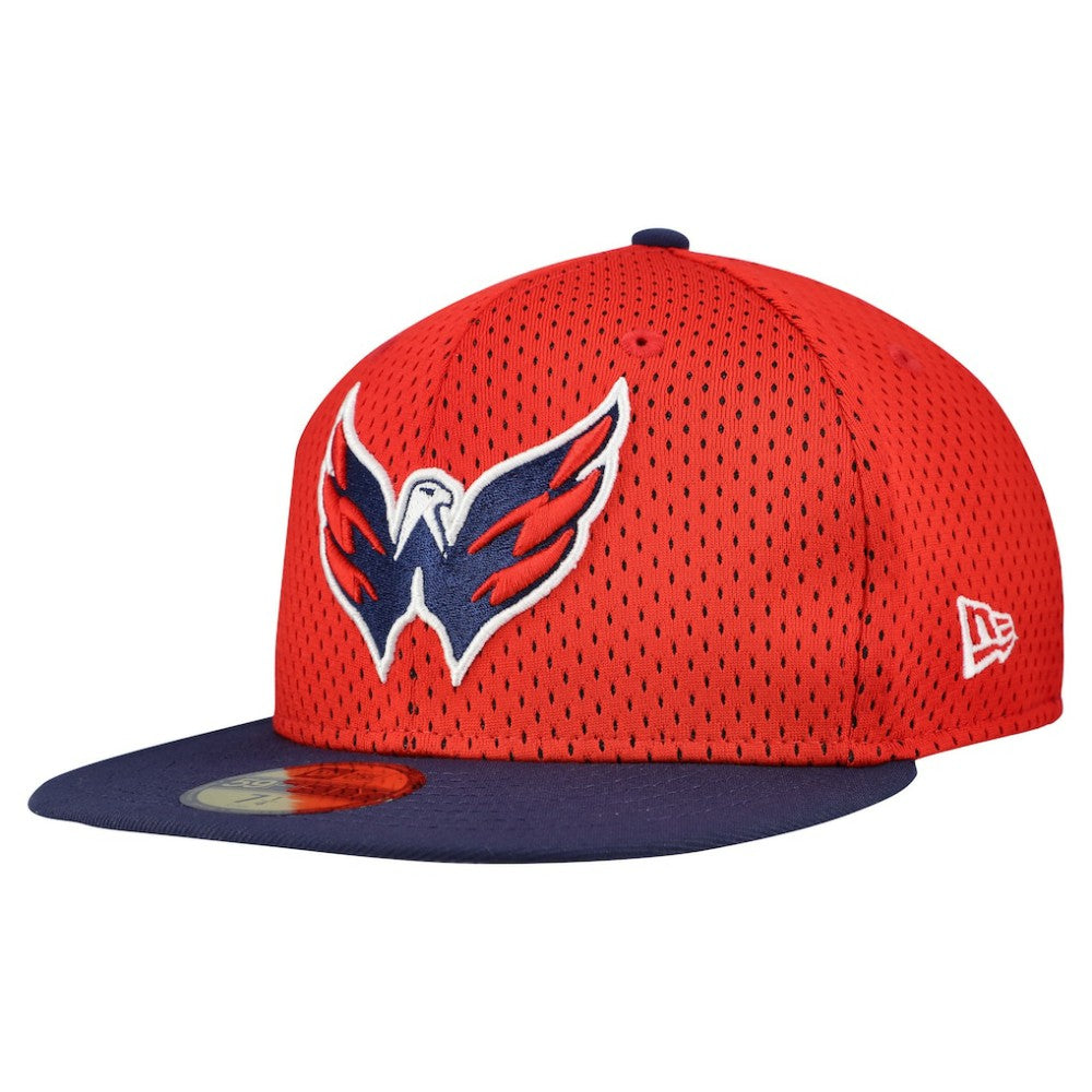 Washington Capitals New Era Mesh Crown Two-Tone 59FIFTY Fitted Hat - Red/Navy | New Era near me