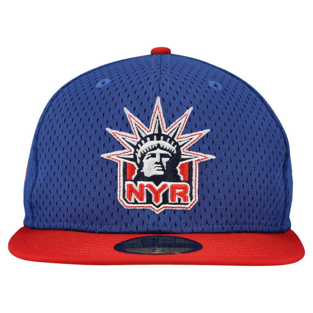 New York Rangers New Era Mesh Crown Two-Tone 59FIFTY Fitted Hat - Blue/Red | New Era online