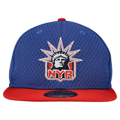 New York Rangers New Era Mesh Crown Two-Tone 59FIFTY Fitted Hat - Blue/Red | New Era online